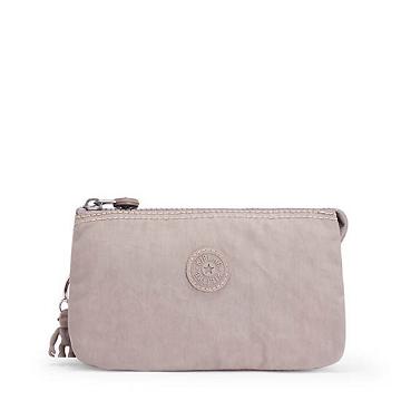 Kipling Creativity Large Fashion Pouch Bags Grey Gris | AU 2078MQ